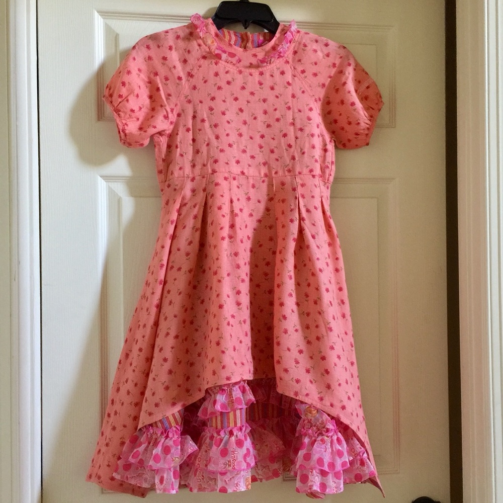 Oilily Linen Organza party dress 9-10years 140